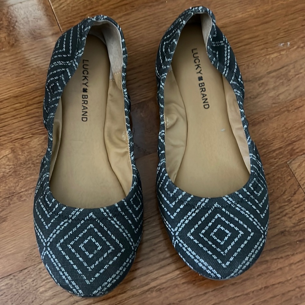 Lucky Brand Ballet Flats ( Gray/Blue) size 9